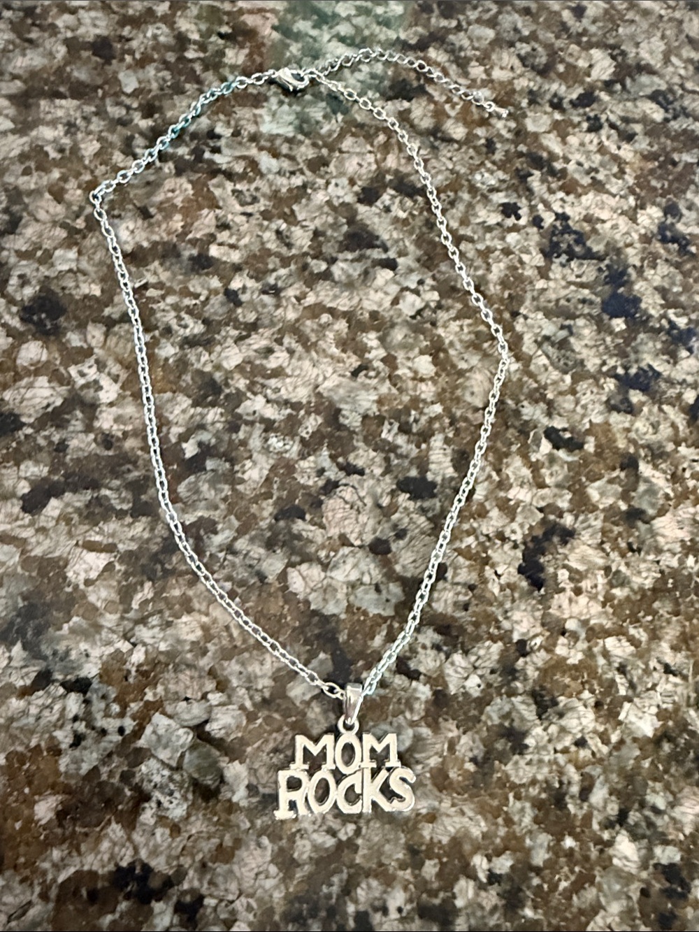 Mom Rocks necklace